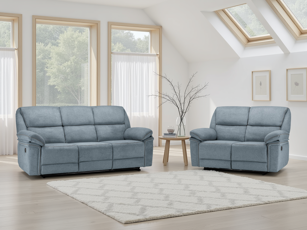 Elio Manual Recliner Sofa