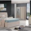 Half Moon Twin High Gloss Bedroom Set