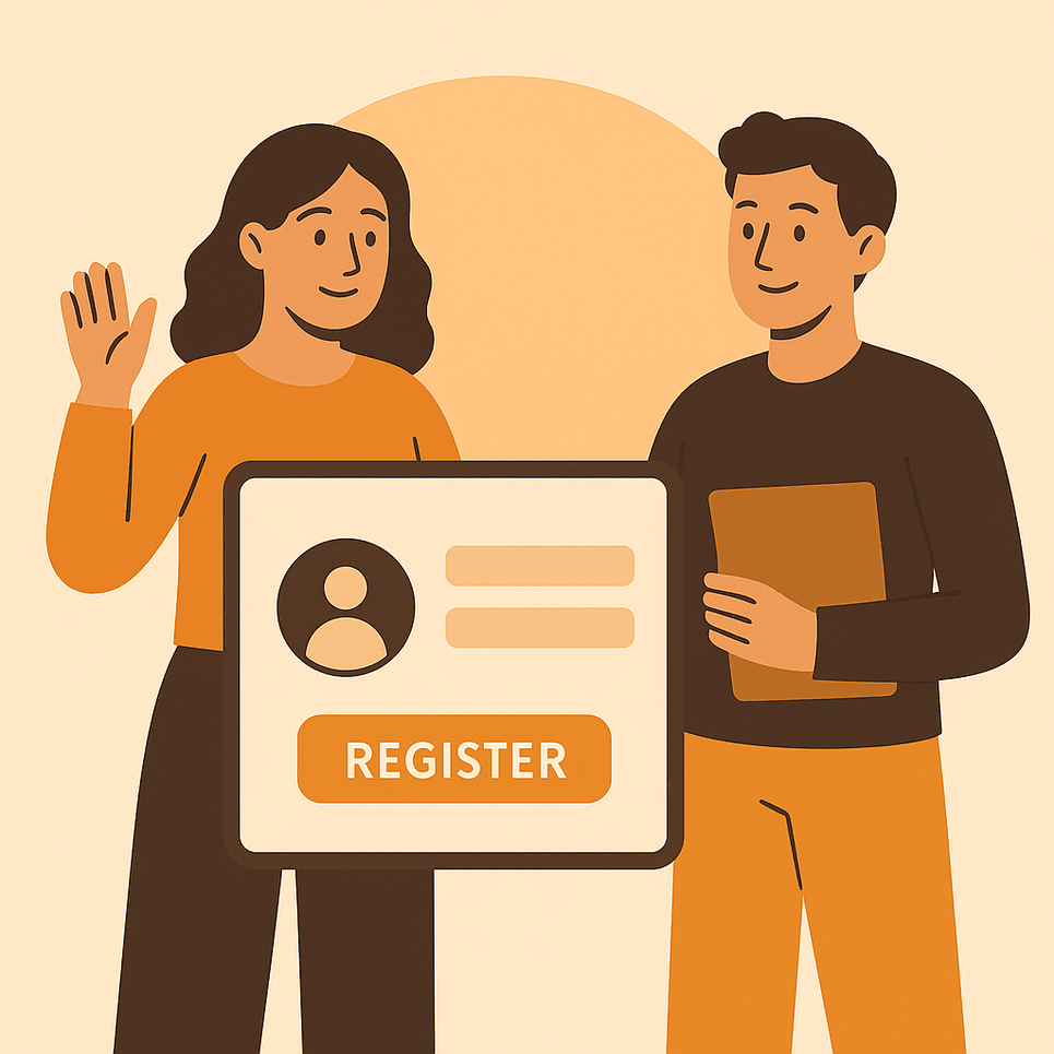 Customer Register Page Image